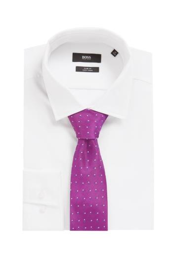 Krawaty BOSS Italian Silk Ciemny Różowe Męskie (Pl68572)